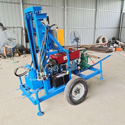 Good Price Professional Factory 100m Diesel Hydraulic Small Water Well Drilling Rig / Water Well Portable Drill Rigs